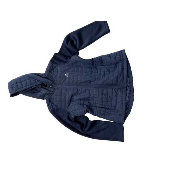 Reebok Quilted Knit Blue Jacket * Cozy Comfort in Women’s Size Medium wom801 - Picture 4 of 10